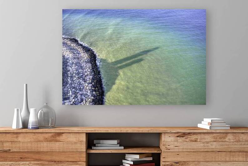 Montauk Lighthouse Casting a Shadow by Jerry Fornarotto