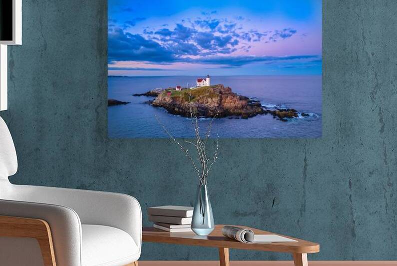 Sunset Sky over Nubble Lighthouse by Jerry Fornarotto