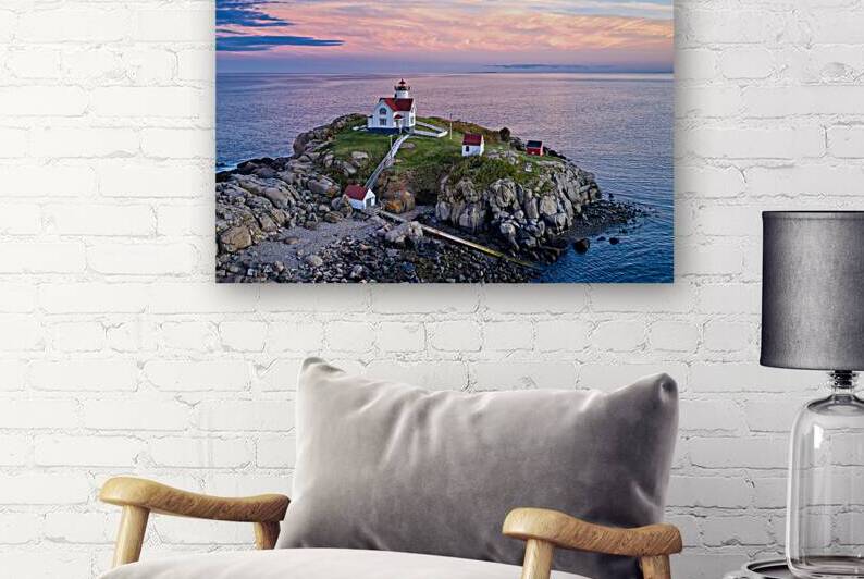 Setting Sun at Cape Neddick by Jerry Fornarotto