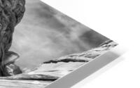The Wave with Reflection B W HD Metal print