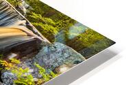 Serene Forest Waterfall HD Metal print