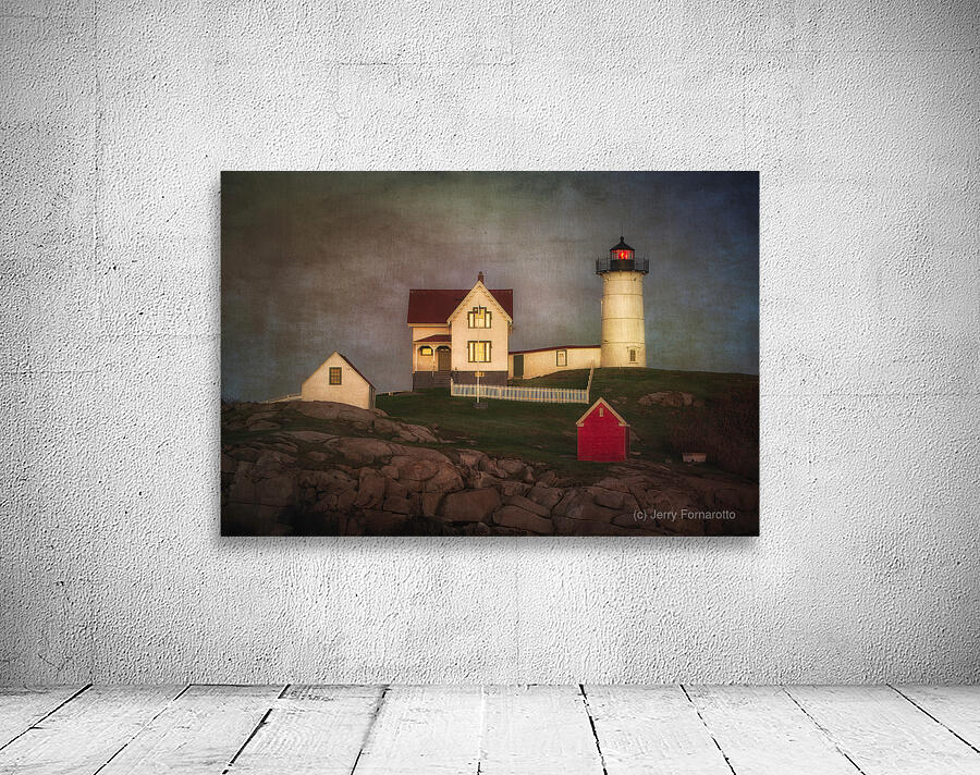 Nubble Lighthouse Texture Wall Preview