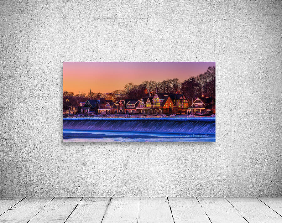 Boathouse Row Sunset Wall Preview