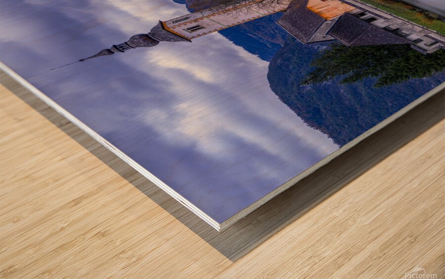 Saint John the Baptist Lake Bohinj Wood print