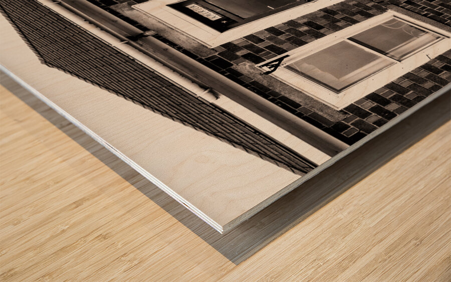 An American Home Wood print