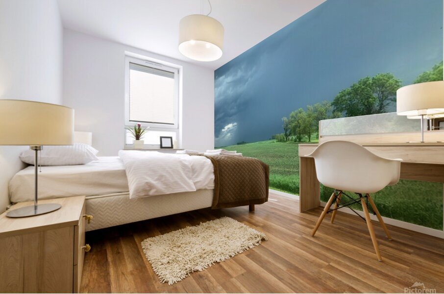Storm rolling in  Mural print