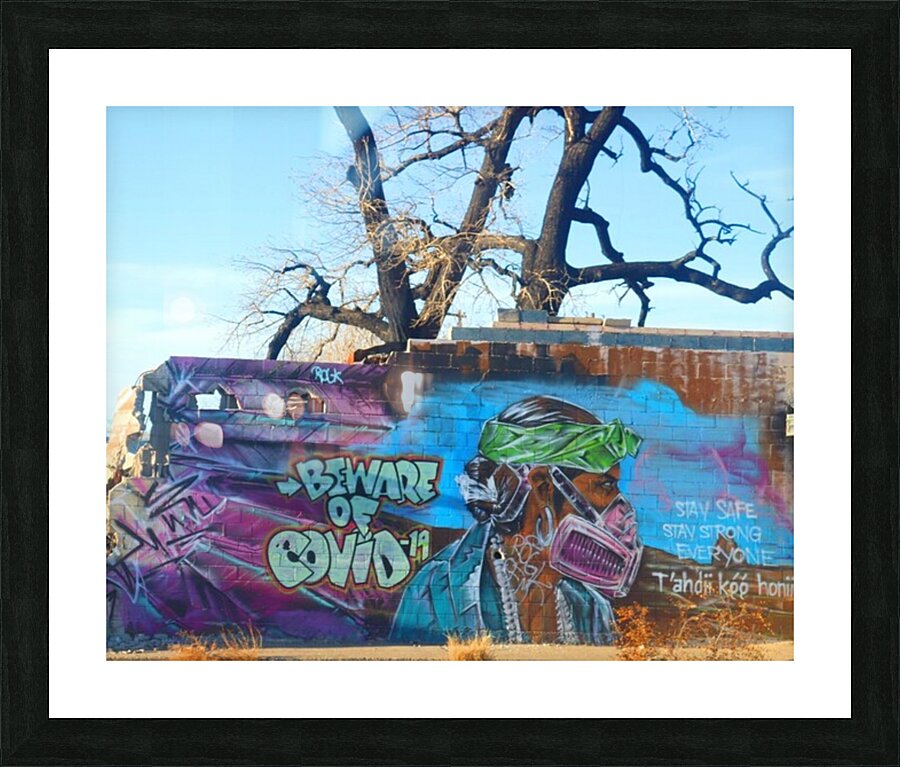 Message on the wall  Picture Frame print