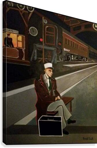 terminus de train Canvas Print