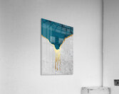 Golden Kintsugi Drip Acrylic Print