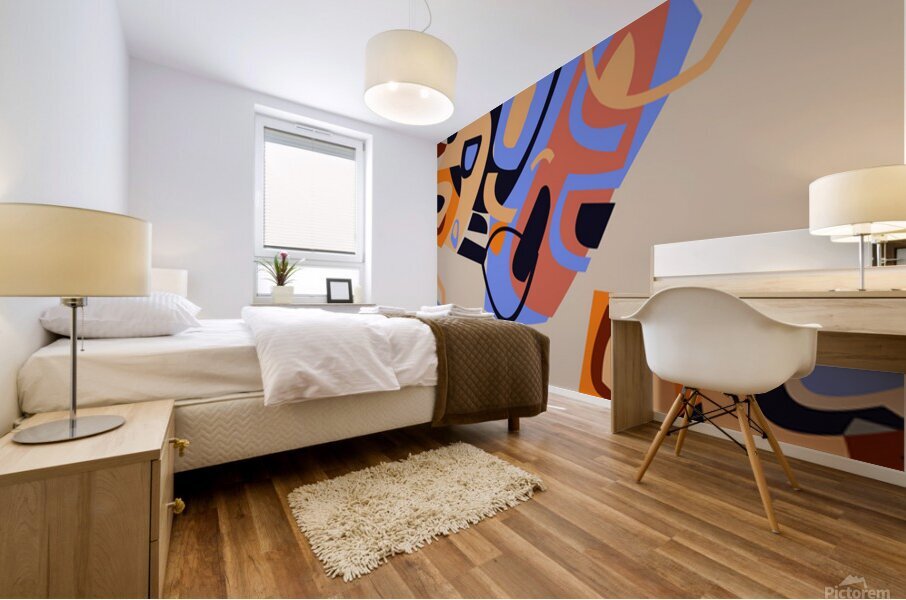 Positive Layers Mural print