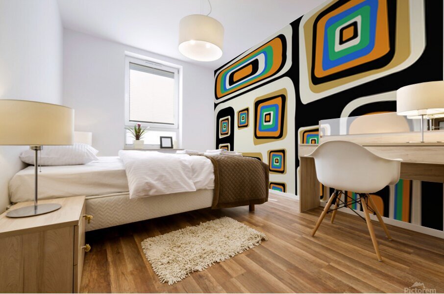 rhythmic silicon valley Mural print