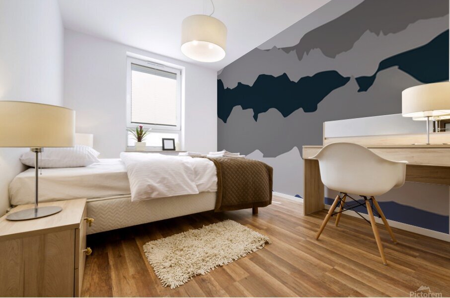 Rocky mountains Mural print