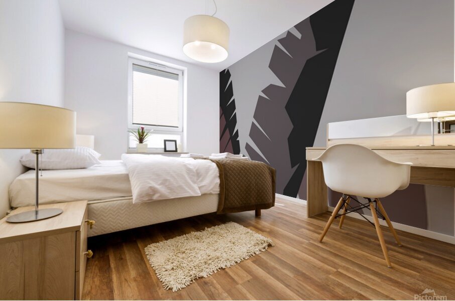Royal palm crown Mural print