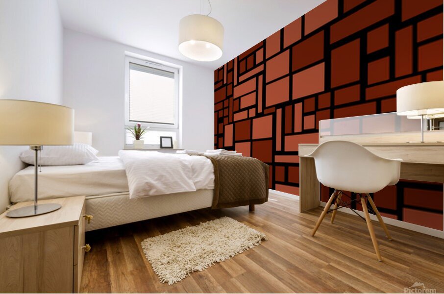 Ruby rhythms Mural print