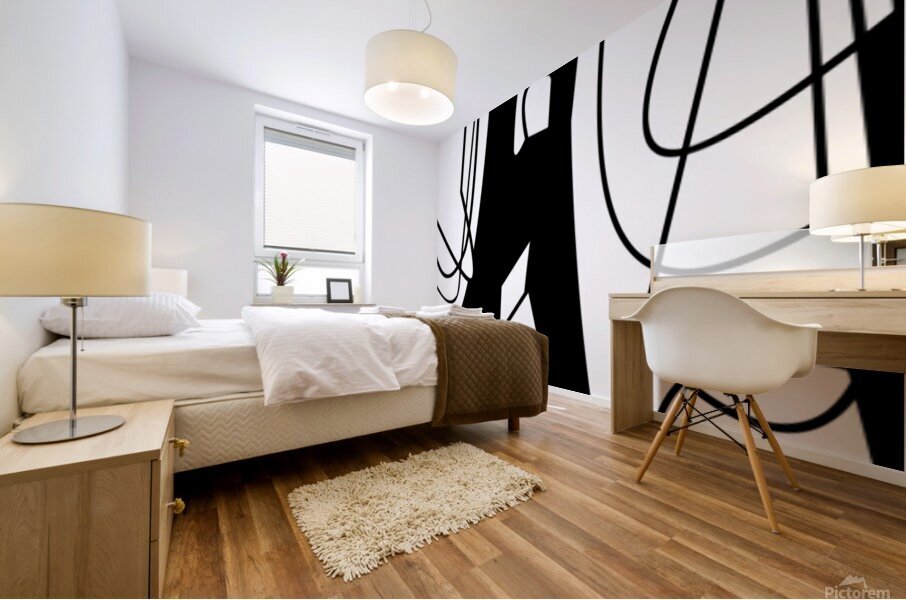 Shining shadows Mural print