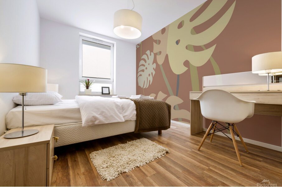 Summer leaves Mural print