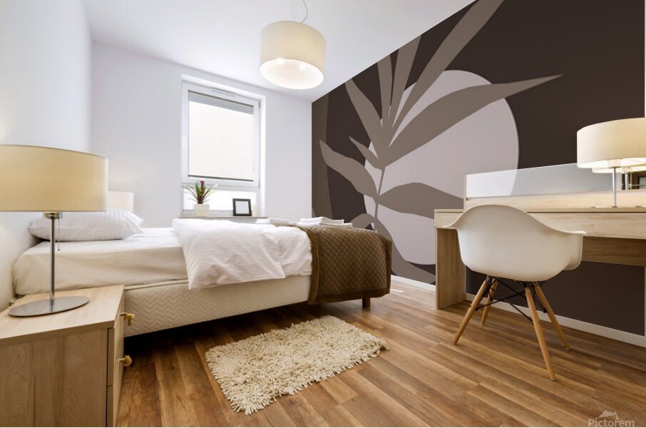 The full moon Mural print