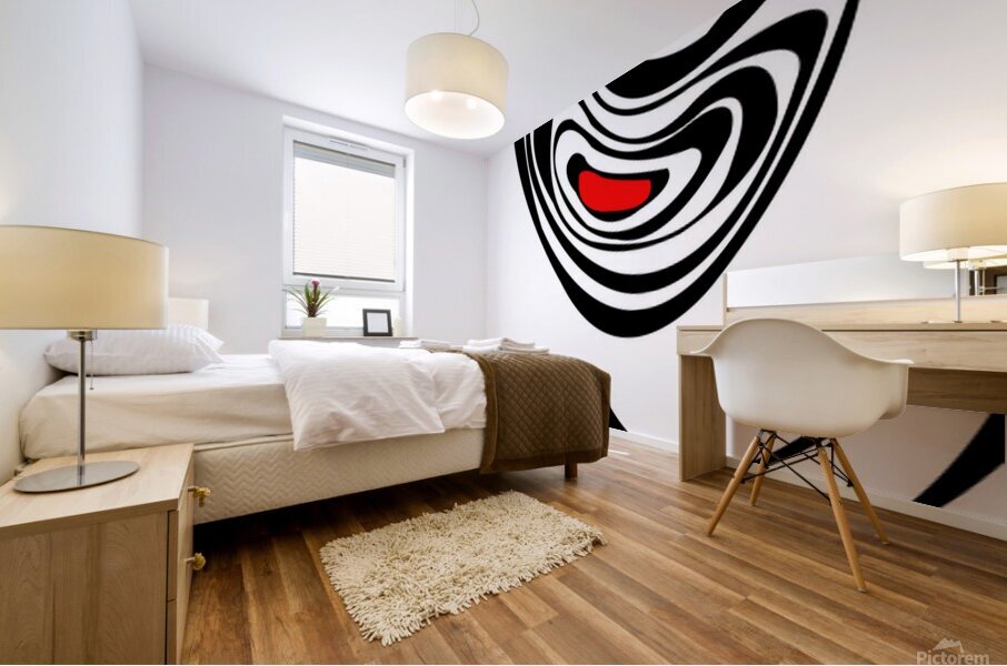black space Mural print