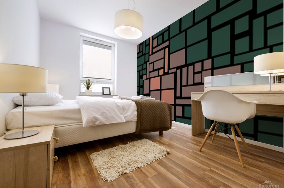 Emerald beats Mural print