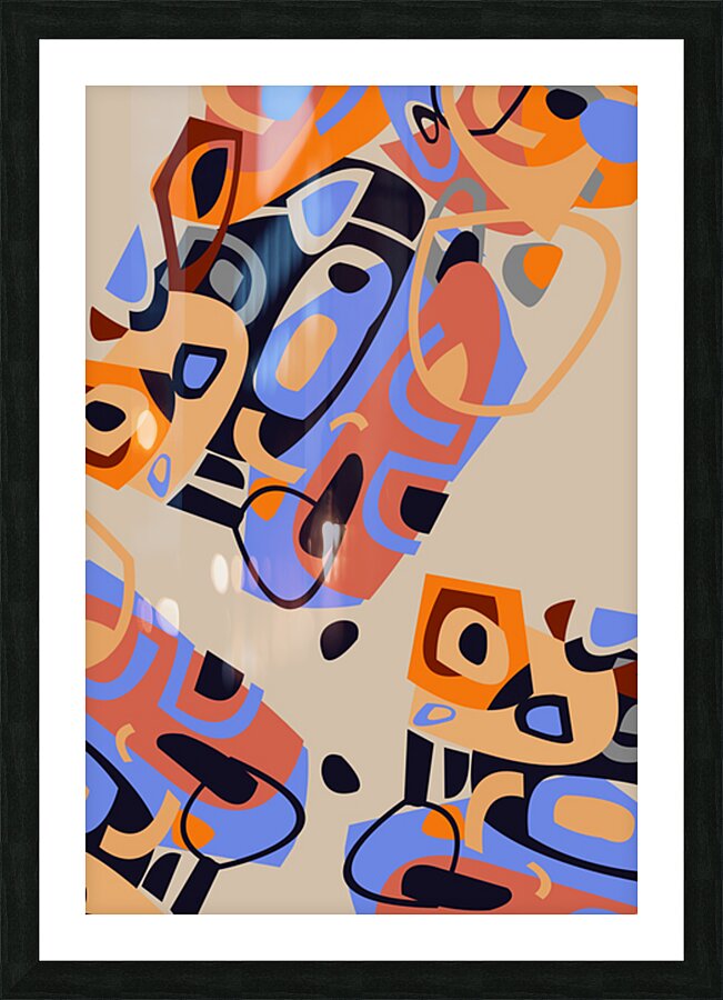 Positive Layers Picture Frame print