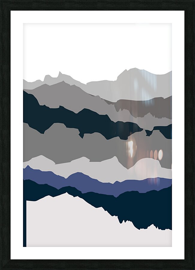 Rocky mountains Picture Frame print