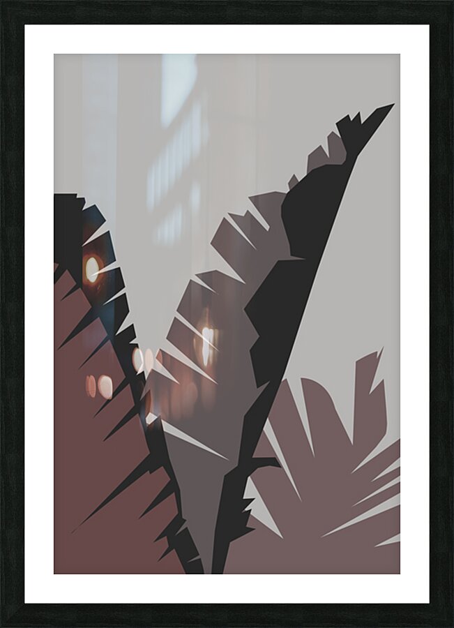 Royal palm crown Picture Frame print