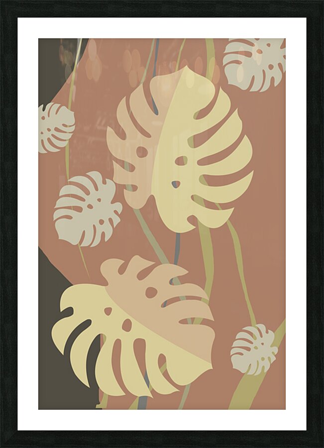 Summer leaves Picture Frame print
