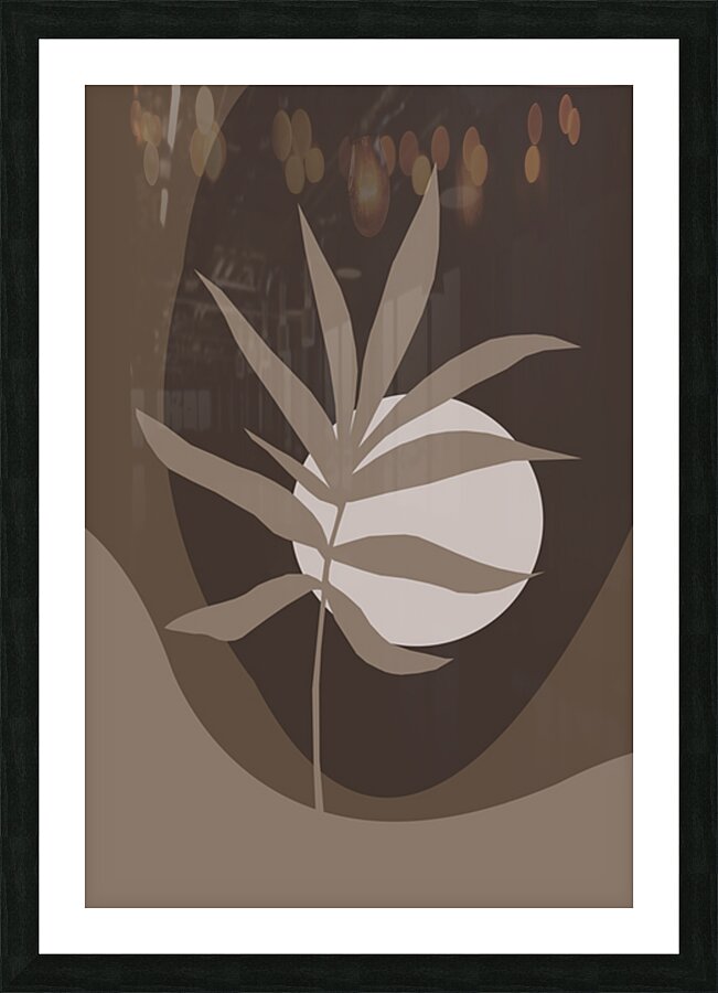 The full moon Picture Frame print