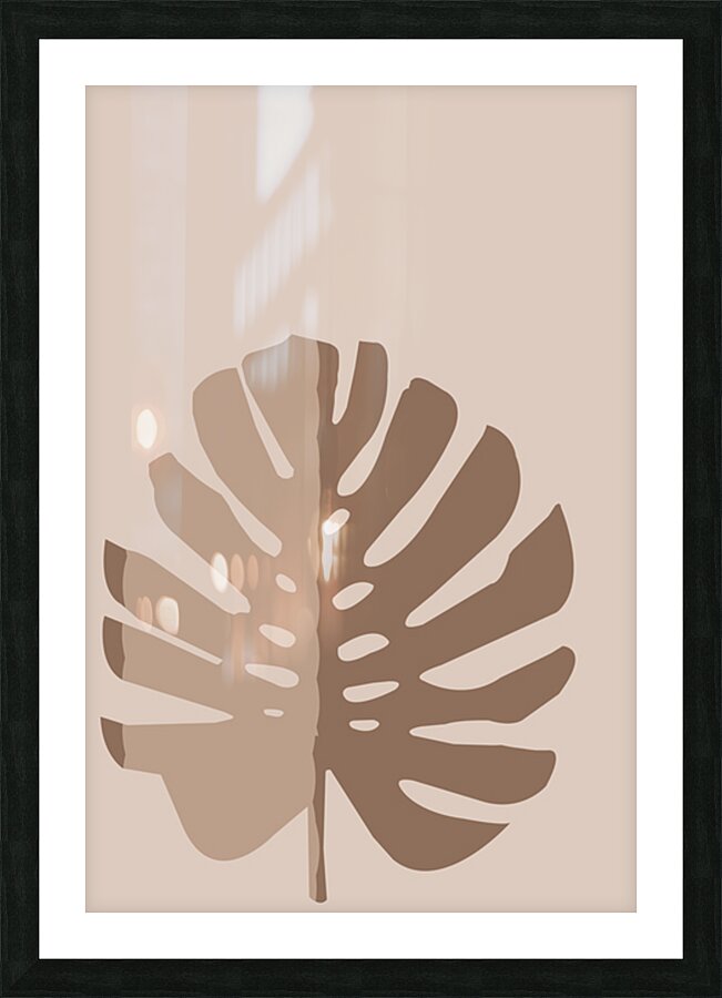 The lone leaf Picture Frame print