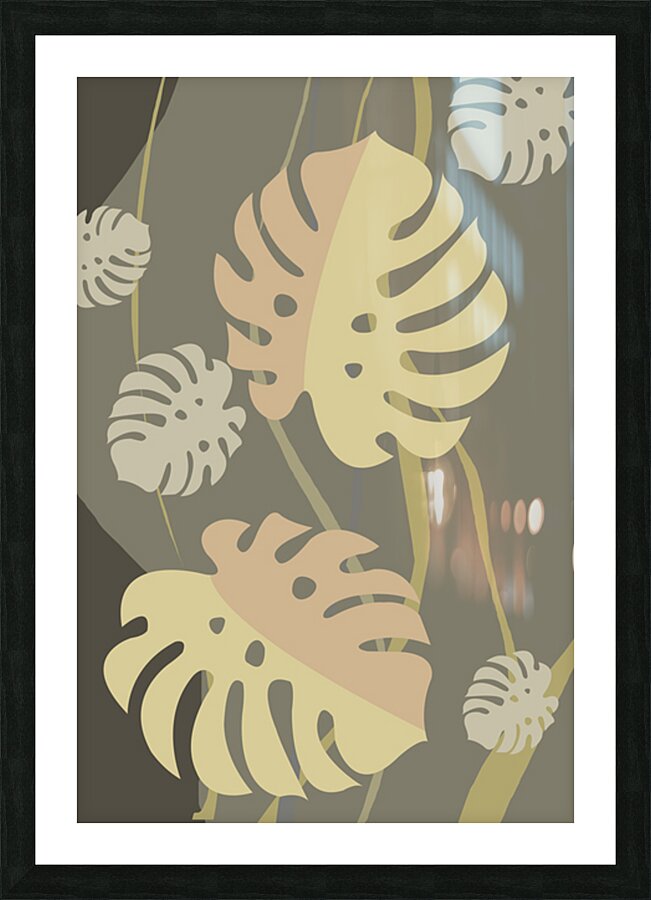 Winter leaves Picture Frame print