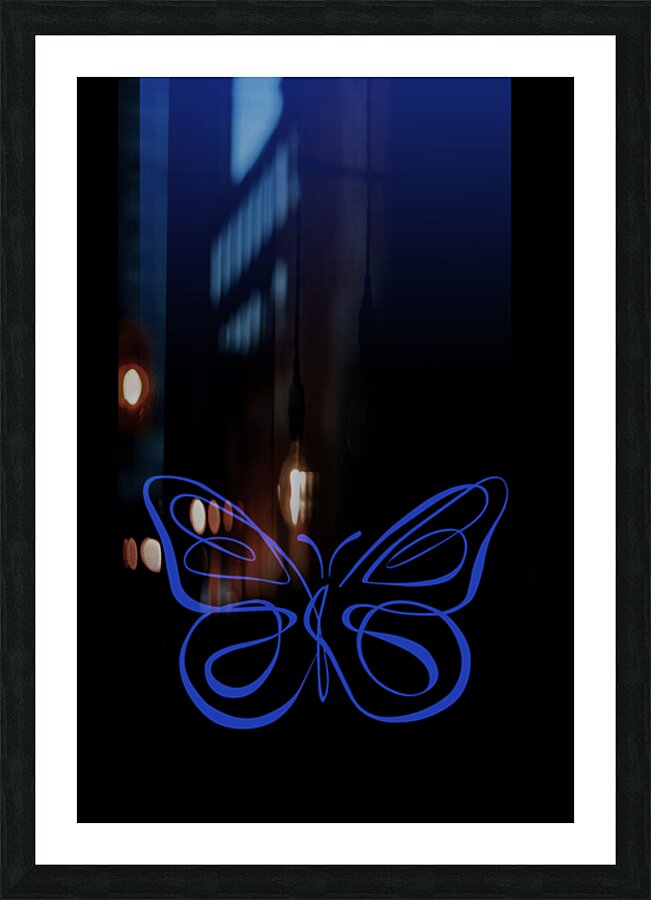 Butterfly digital art Picture Frame print