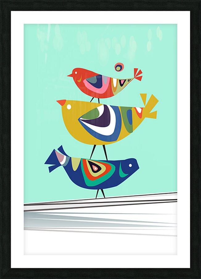 cuckoo birds Picture Frame print