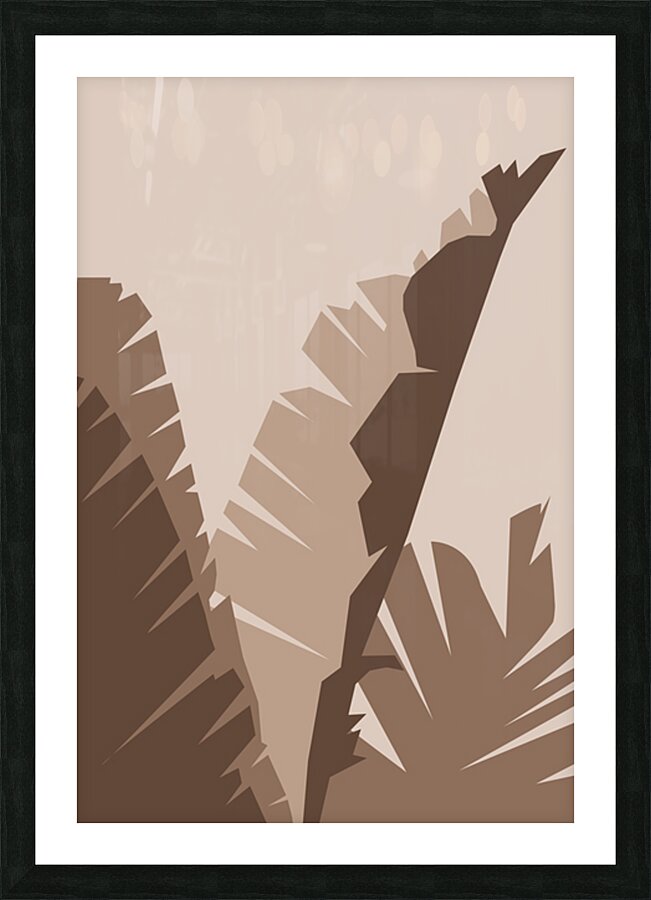 Date palm crown Picture Frame print