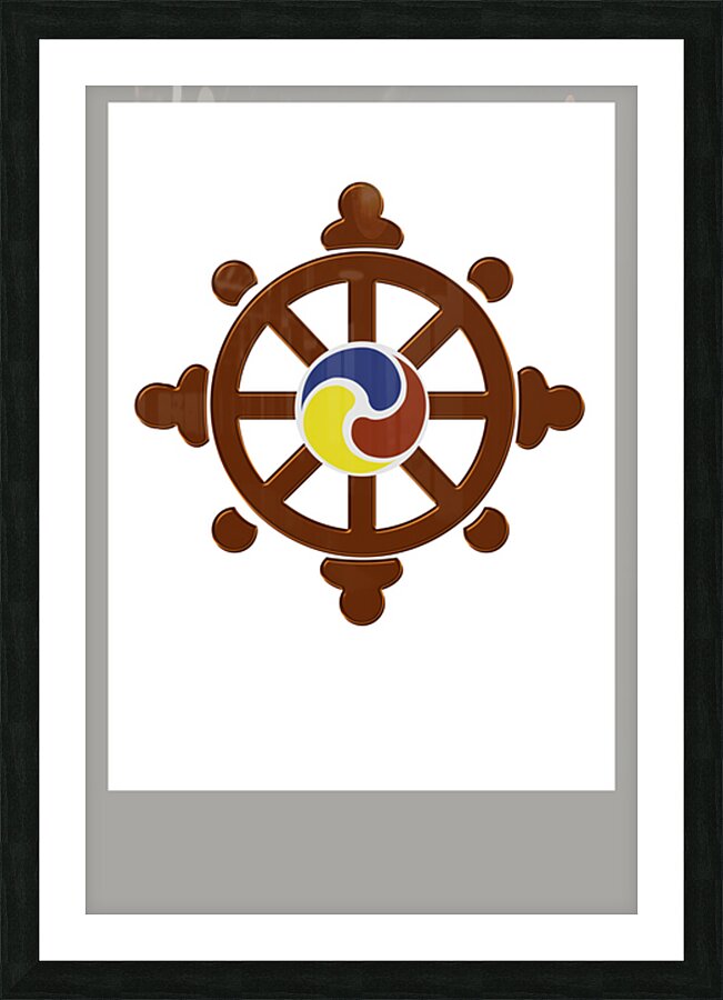 Karmic Wheel Picture Frame print