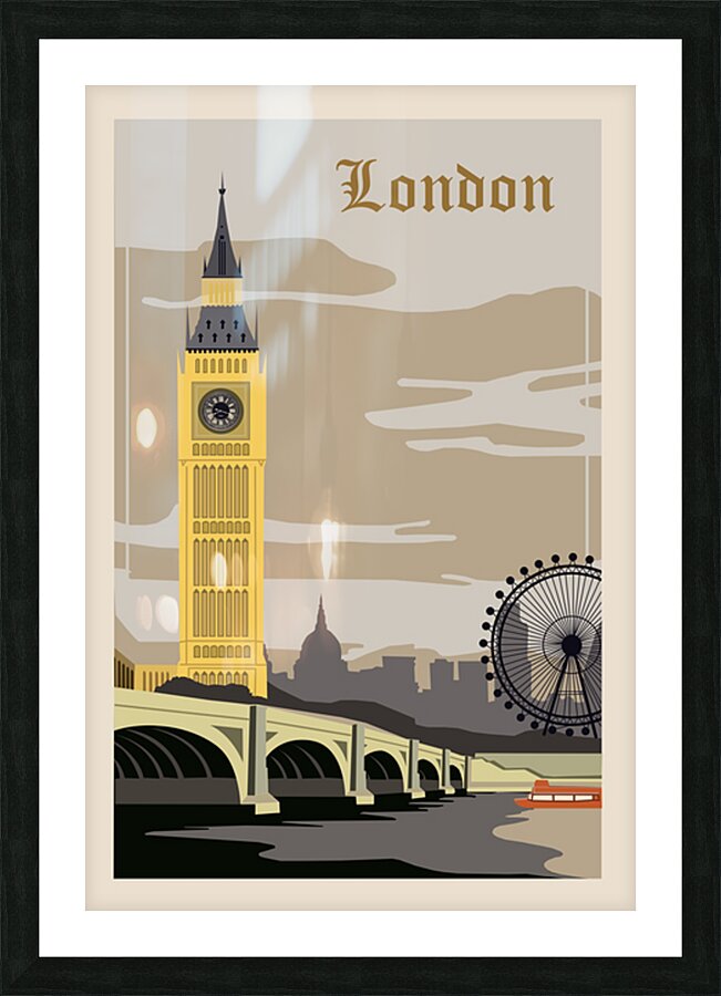 London poster Picture Frame print