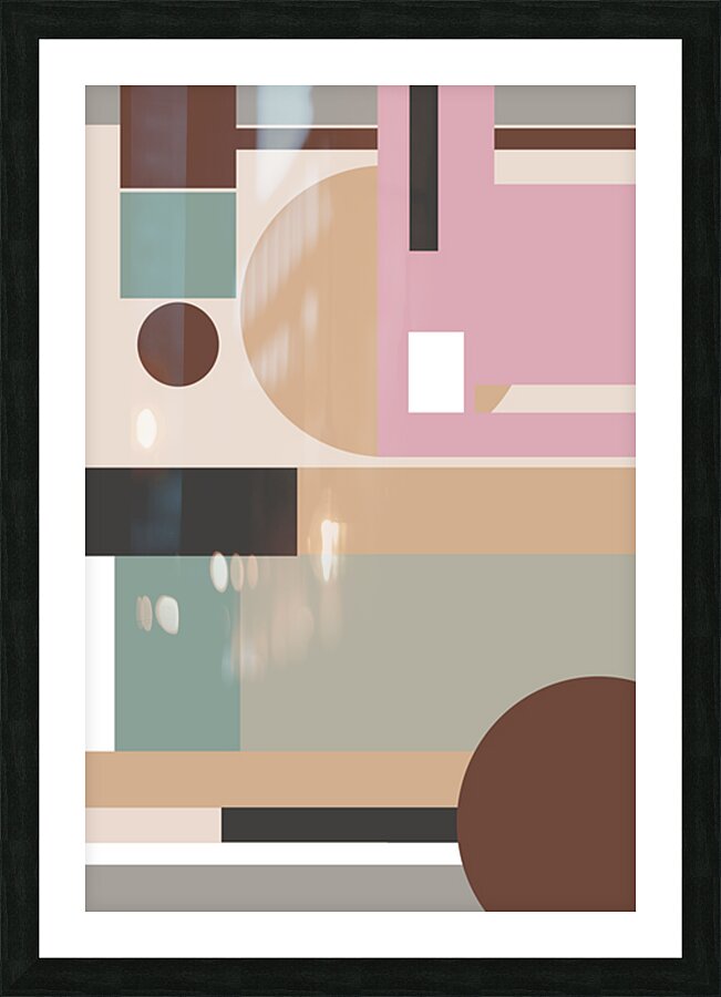 Boho cityscape art Picture Frame print