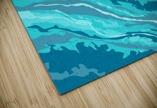 ocean waves abstract art Mandeep Pannu puzzle