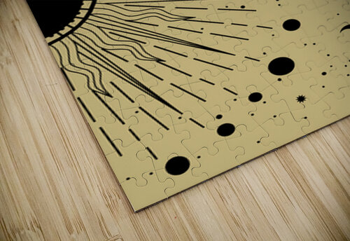 Moon phases wall art Mandeep Pannu puzzle