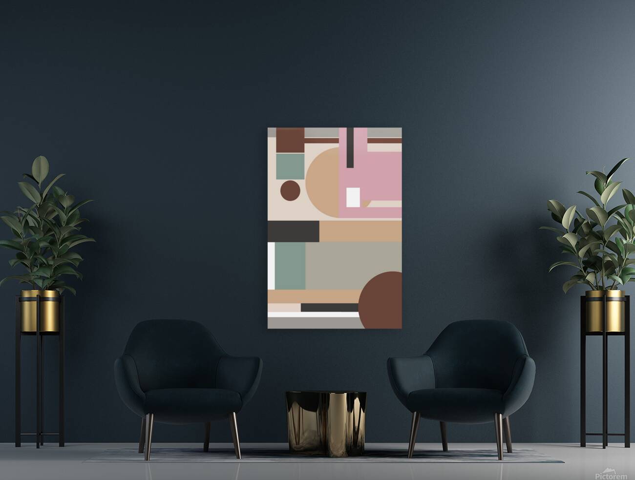 Boho cityscape art Reproduction