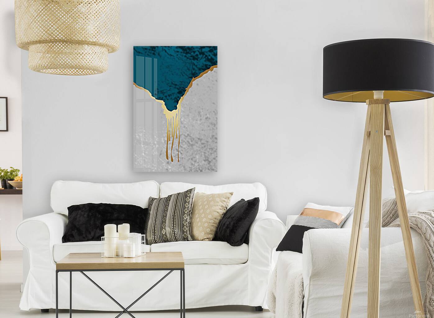 Golden Kintsugi Drip Reproduction
