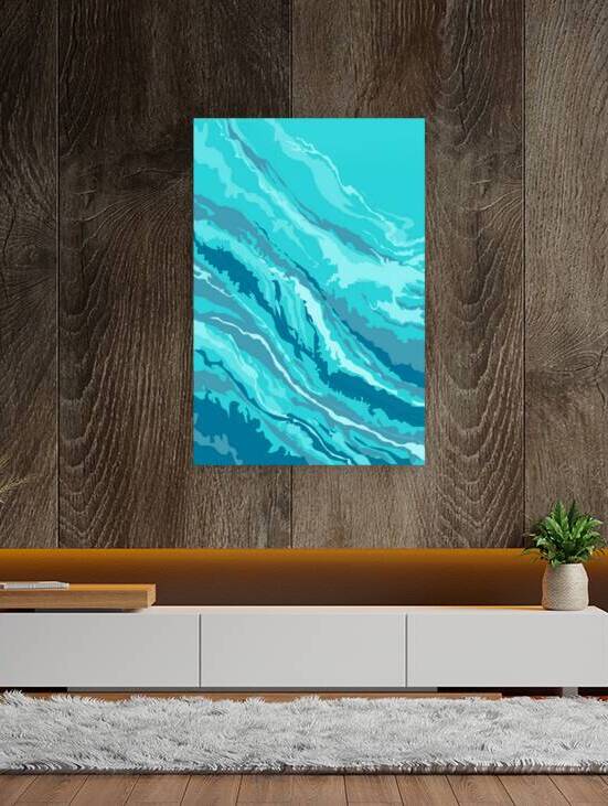 ocean waves abstract art Reproduction