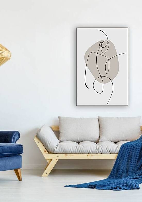 one line woman art by Mandeep Pannu