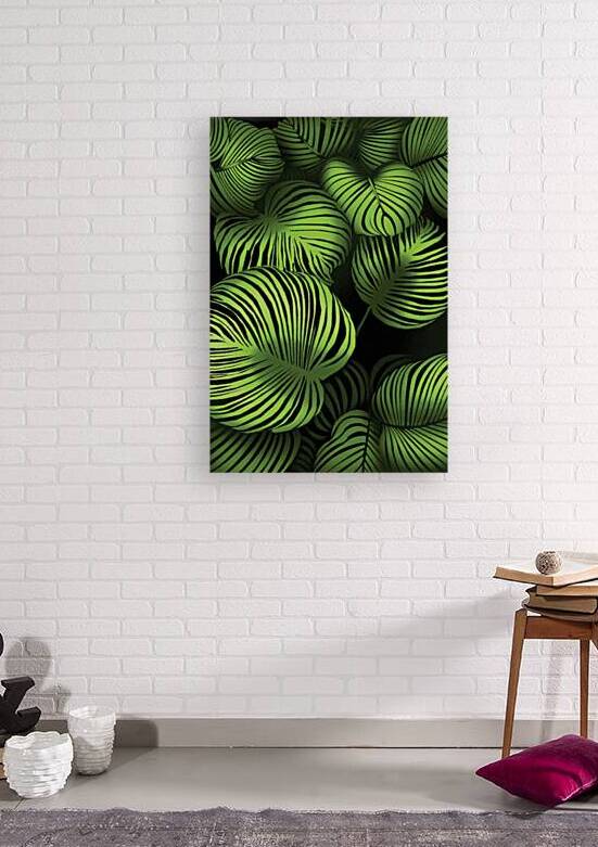Tropical Green leaves art by Mandeep Pannu