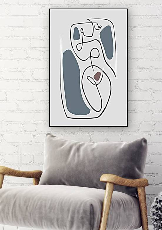 Woman  Single stroke art by Mandeep Pannu