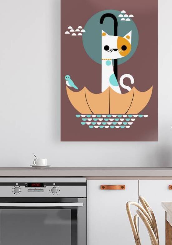 digital cat art Reproduction