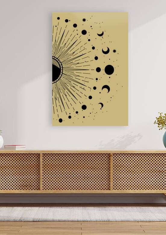 Moon phases wall art by Mandeep Pannu