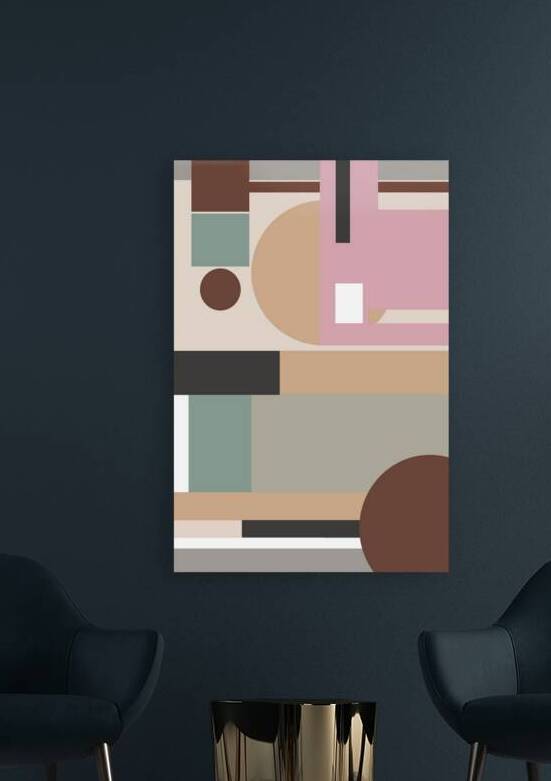Boho cityscape art Reproduction