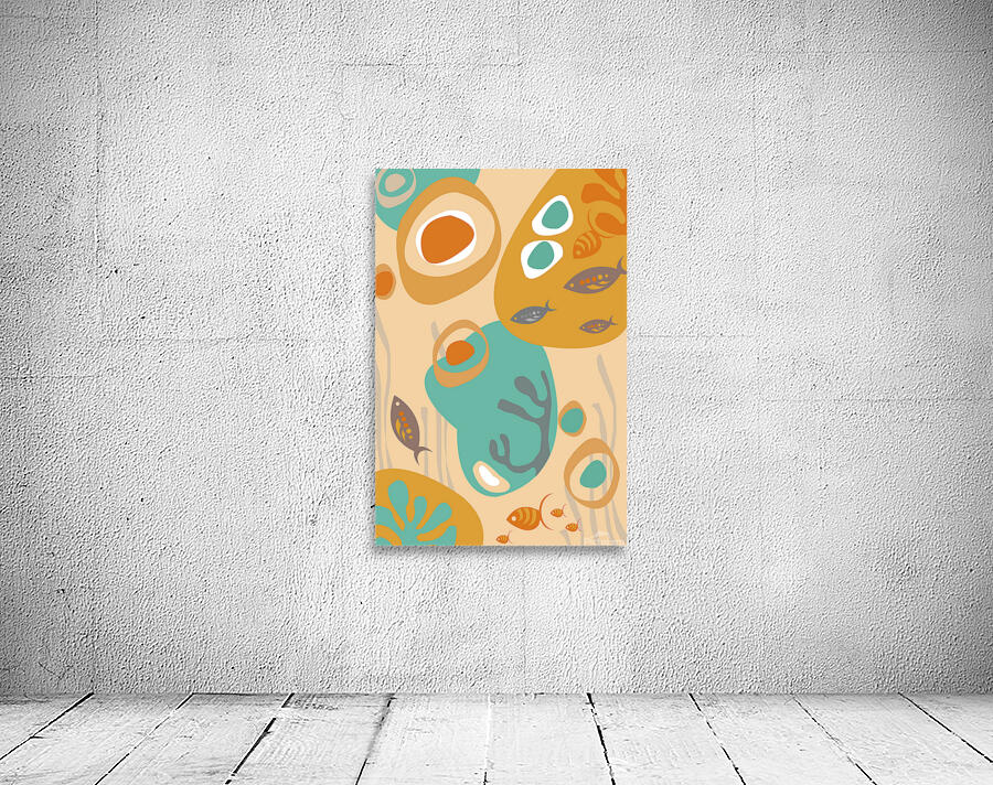 abstract fish world Wall Preview