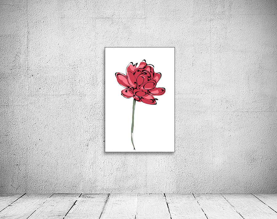 Beautiful red rose Wall Preview