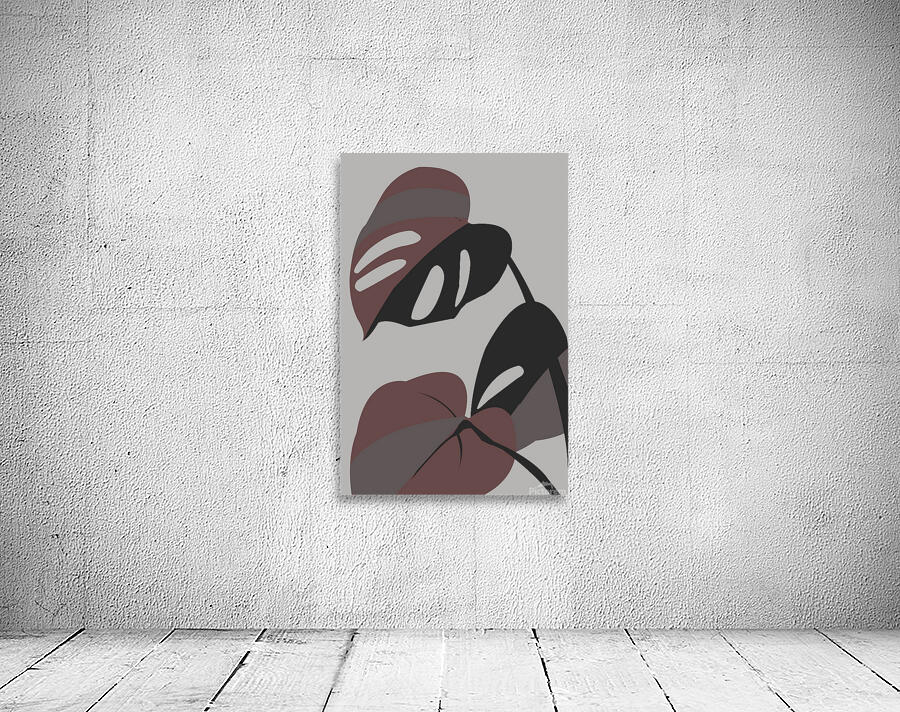 Dark brown leaf Wall Preview